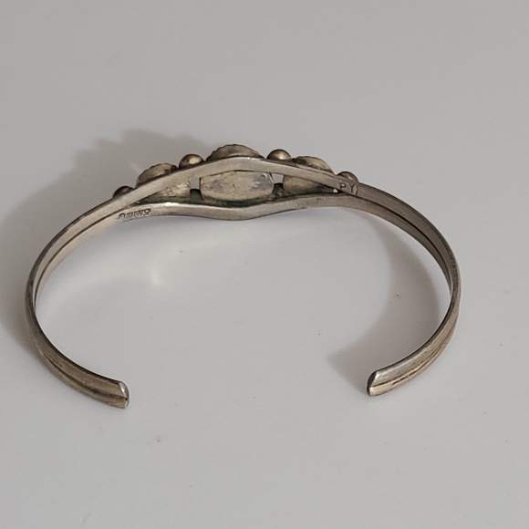 Vintage navajo Patrick Yazzie PY turquoise sterling silver 11g estate native NA - Picture 6 of 16